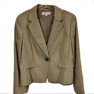 Power Skirt Suit Tahari Designer Neutral Size 12/14